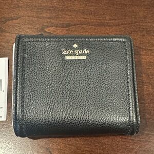 Kate Spade Black Textured Wallet NWT